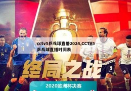 cctv5乒乓球直播2024,CCTV5乒乓球直播时间表