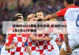 欧洲杯2023赛程表积分榜,欧洲杯2021年6月23号赛程