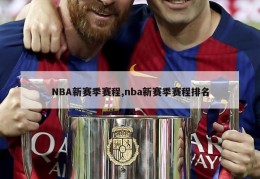 NBA新赛季赛程,nba新赛季赛程排名